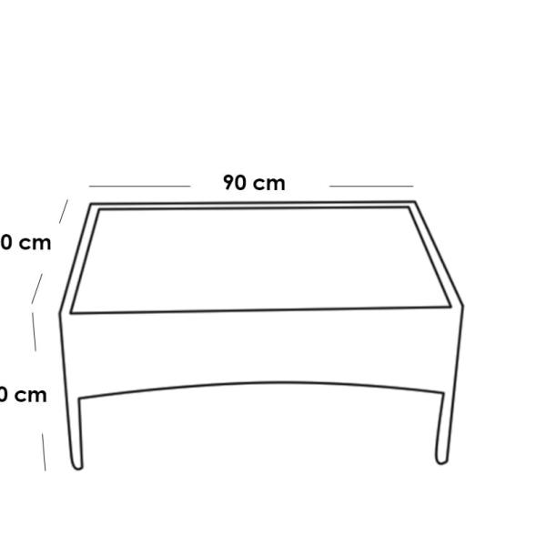 طقم أثاث خارجي حديد وقماش مقاوم للماء 4 قطع - أسود