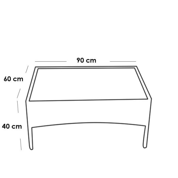 طقم أثاث خارجي 4 قطع حديد وقماش مقاوم للماء - أسود