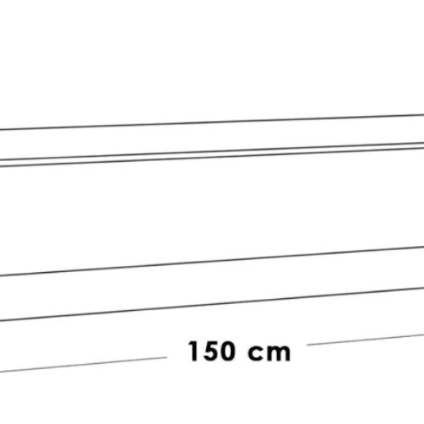 وحدة تليفزيون 50x35x150 سم - بيج وأسود