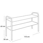 جزامة ستيل رفين ذهبي - 65×110×35 سم